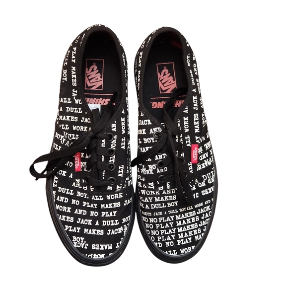 Vans House of Terror Authentic The Shining Dull Boy Limited Black Shoes NEW - Picture 2 of 11
